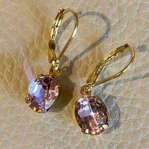 Light pink crystal Earrings